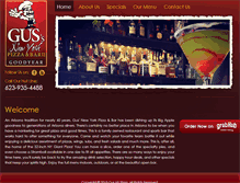 Tablet Screenshot of guspizzagoodyear.com